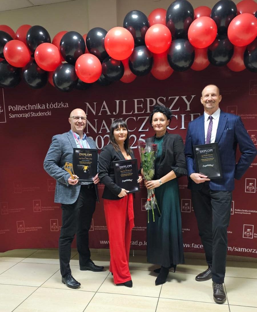 Zwycięzca oraz nominowani w Plebiscycie na Najlepszego Nauczyciela Centrum Sportu PŁ 2024/2025 